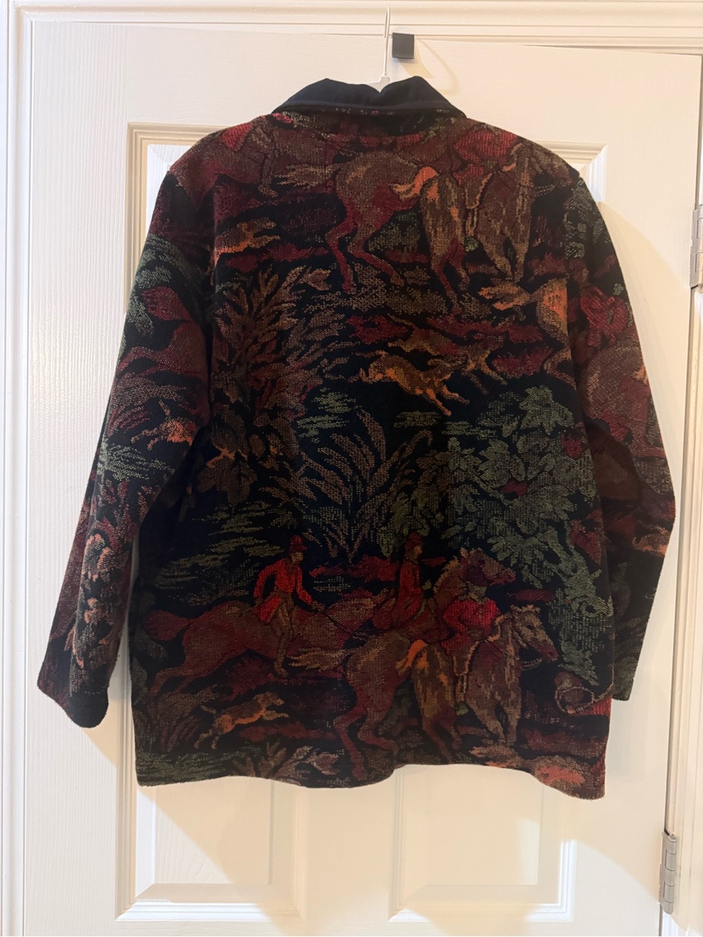 Vintage County Clothing Co Multicolor Fleece Horse Western Jacket - Picture 3 of 8